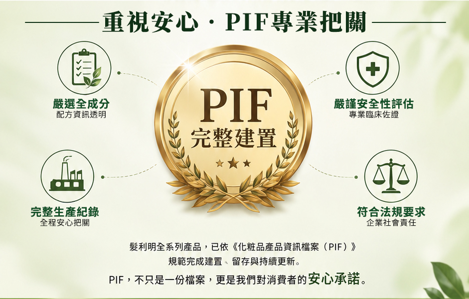 Follimin 髮利明 PIF 完整建置聲明