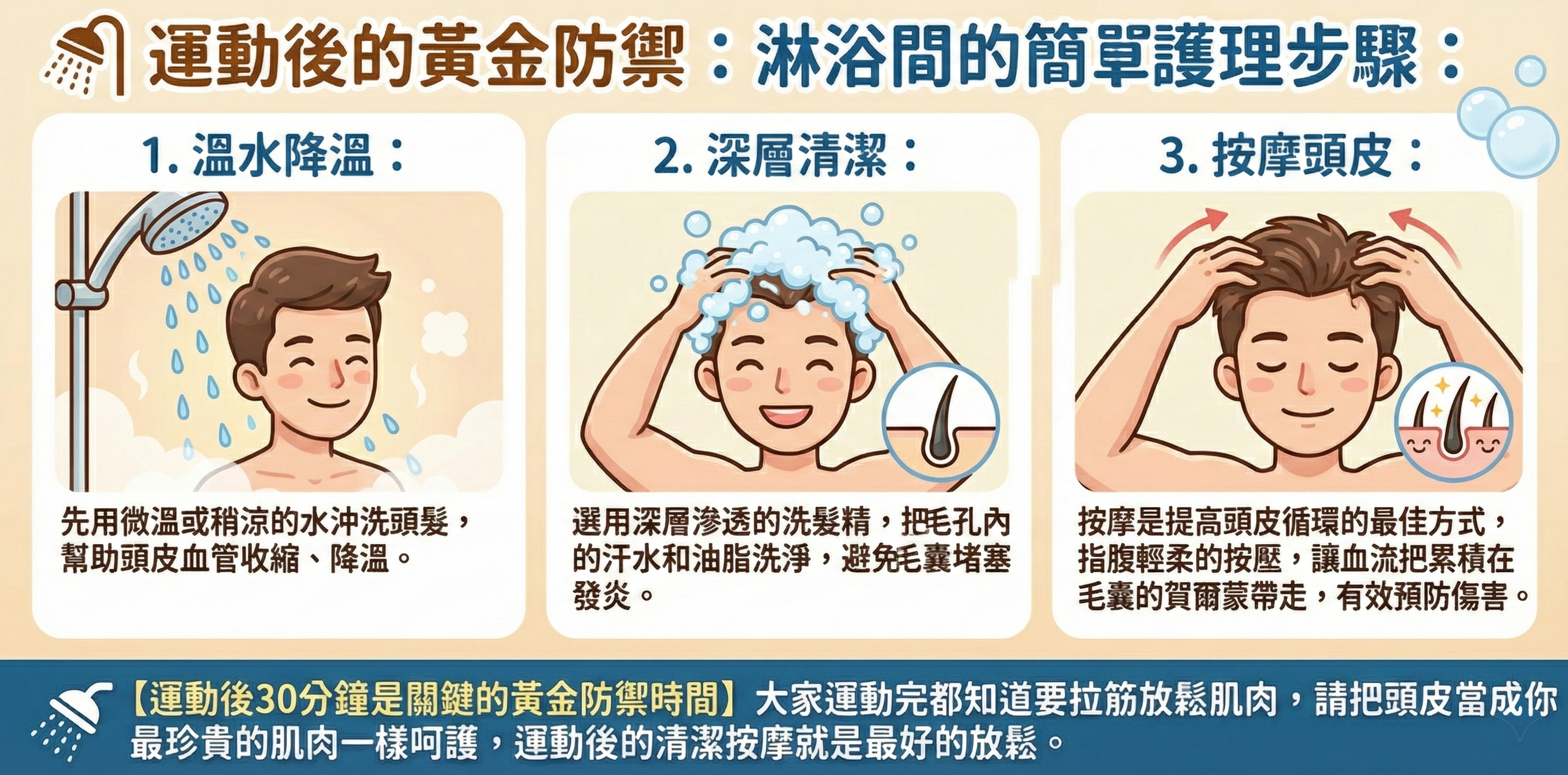 [運動後30分鐘照護]